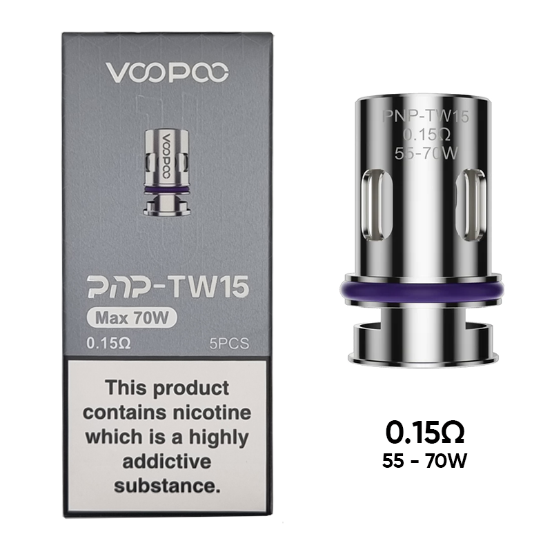 VOOPOO PNP TW15 - 0.15 Ohm 70W - 5 Pack